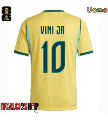 Brasile Vinicius Junior #10 Prima Maglia Mondiali 2026 Manica Corta